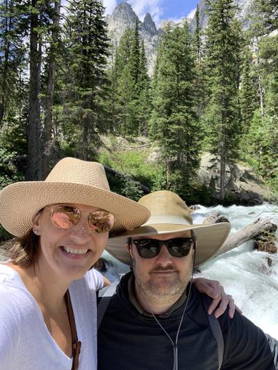 Posing at yellowstone